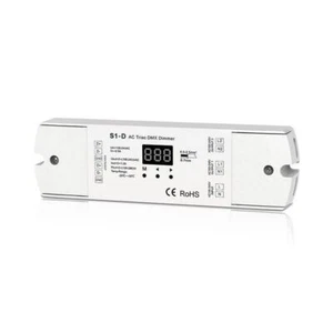 AC Triac DMX Dimmer AC 220V 120V-240V Input 2CH*1A 480W DMX512 Controller S1-D - Picture 1 of 1