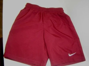 NIKE DRI-FIT Athletic Shorts Unisex Burgundy Elastic and Tie Waist Size Youth M - Picture 1 of 10