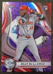 2024 Bowman's Best - Elly De La Cruz Rookie Purple Refractor #20 040/250 (RC) - Bild 1 von 2