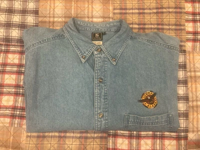 Juneau Alaska - Vintage - Gear For Sports - Denim L/S Shirt - Men’s XXL - Rare! - Image 1 of 4