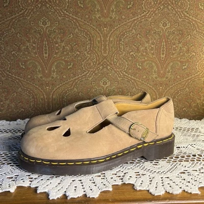 Винтажный Dr. Marten 8062 Mary Jane's нубук/замша Mary Jane's сделано в Англии W10 - Изображение 1 из 4