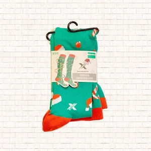 Calcetines de Navidad • Calcetines de compresión hasta la rodilla ajuste extremo diversión navideña NUEVO OBO - Imagen 1 de 8