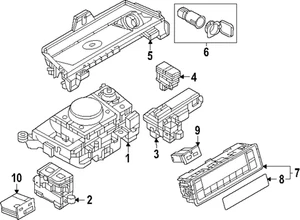 Control de calefacción genuino Mazda KJK8-61-32XB - Imagen 1 de 1