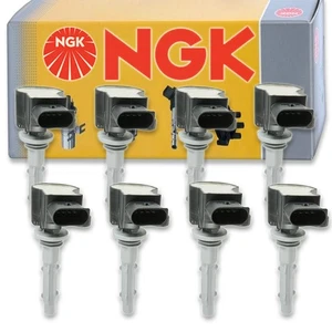 8 pcs NGK Ignition Coil for 2007-2014 Mercedes-Benz CLS550 5.5L 4.6L V8 - uo - Picture 1 of 5