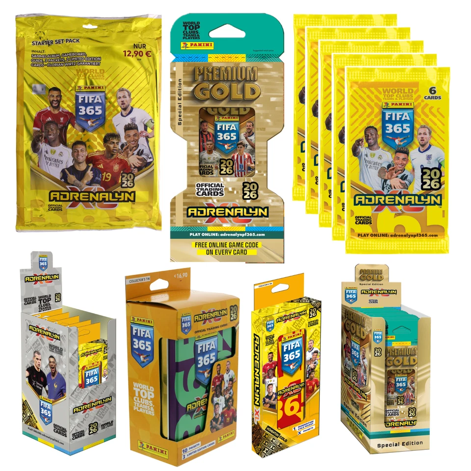 Panini FIFA 365 Adrenalyn XL Karten 2026 - Starter Set / Booster / Classic Tin - Bild 1 von 1