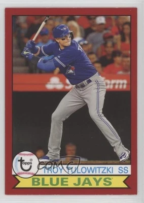 2016 Topps Archives 1979 Design Red Border /50 Troy Tulowitzki #136 - Image 1 of 2