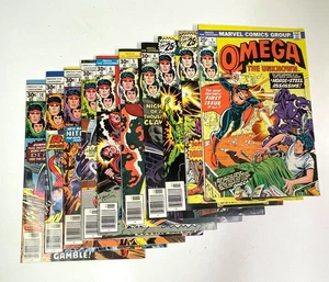 SET Omega the Unknown #1, 2, 3, 4, 5, 6, 7, 8, 9, 10 NM (1975 Marvel) Hulk 2 - Picture 1 of 7