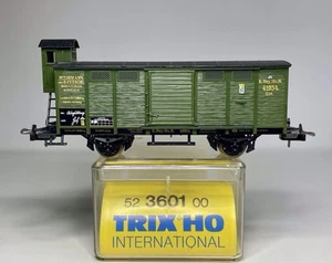 Trix 52 3601 HO Scale German Goods Van Wagon With Brake Cab K.Bay.Sts.B Ep. 1 - Picture 1 of 12