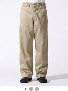 Pantaloni chino militari Buzz Rickson M43036 1942 primo modello un lavaggio beige USA fit - Foto 1 di 9