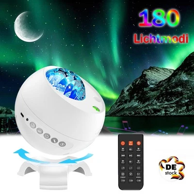 LED Sternenhimmel Projektor Lampe USB Polarlicht Schlaflampe Aurora Nachtlicht - Bild 1 von 4