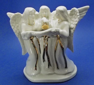 Mikasa Angel Trio Holiday Elegance Kerzenhalter Fine Porcelain FK001 703 Neuwertig 7" - Bild 1 von 8