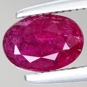 0.44ct 6x4mm Oval Natural Purplish Pink Rubellite Tourmaline Mozambique, Africa - Picture 1 of 4