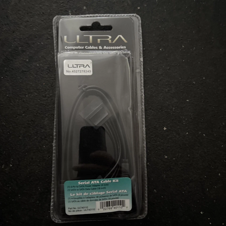 Ultra ULT40110 SATA Cable Kit Power Adapter NEW - Image 1 of 1