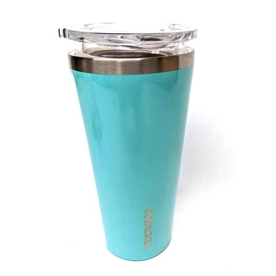 Corkcicle Aluminum Tumbler - Turquoise Sipper Top - Gently Used - Image 1 of 4