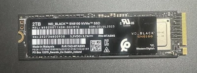 WD_BLACK SN8100 2TB PCIe Gen5 NVMe M.2 固态硬盘 14900MB/s 2280 开箱 — 第 1/2 张图片
