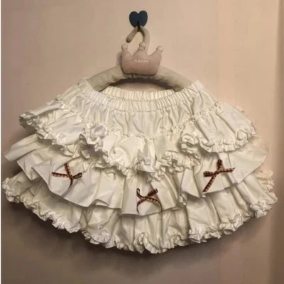 Falda estilo japonés para mujer Lolita con lazo dulce estilo escolar culottes Foto 1 de 4