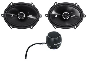 Par de Altavoces Kicker 43DSC6804 DSC680 6x8" 200w Coche + Altavoz Bluetooth Portátil - Imagen 1 de 12