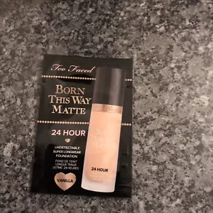 25 Sachets of Too Faced 'Born This Way' Matte 24 Hr VANILLA Super Foundation - Picture 1 of 3