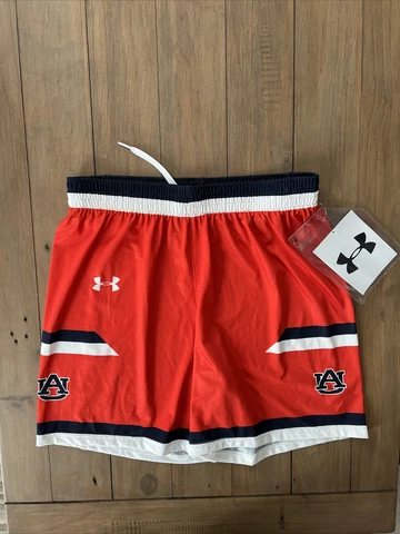 Under Armour Auburn Tigers Gametime Basketball Short Women's M Orange Navy Cover