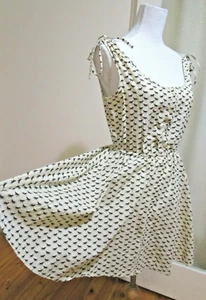 L10 Miss Shop, Size 10, Horse Sun Dress, pale yellow beige colour Womens - Picture 1 of 9