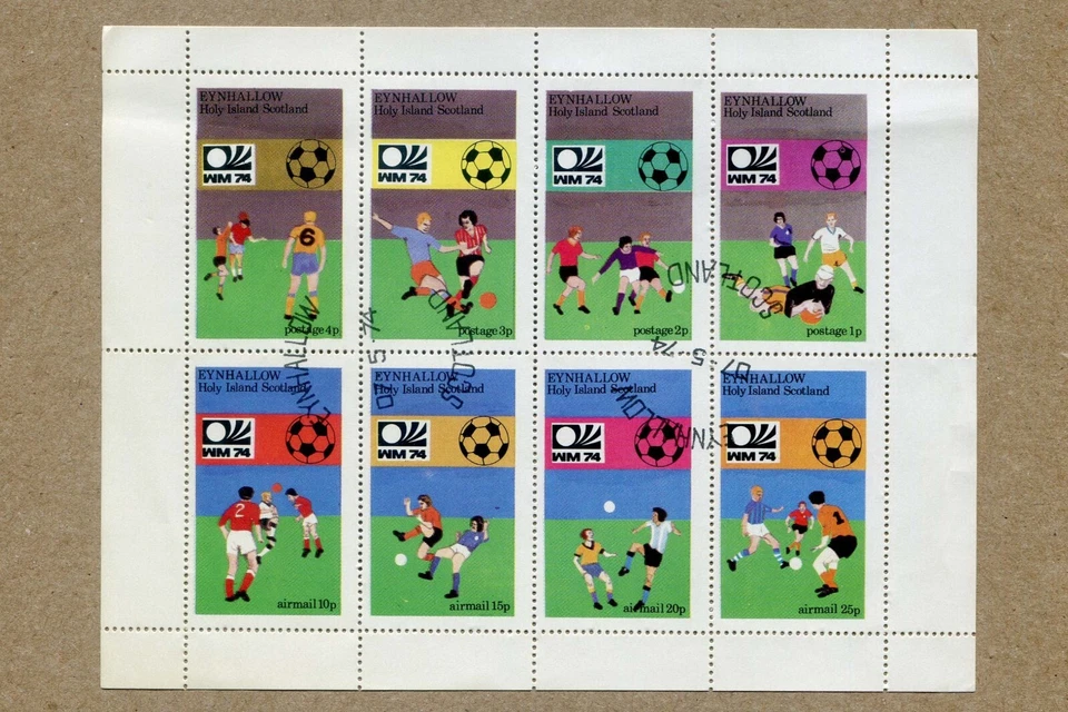 ШОТЛАНДИЯ Святой остров, EYNHALLOW 1974, F.W. Чашка. Набор из 8 ПОЧТОВЫХ МАРОК ЛИСТ - Изображение 1 из 2