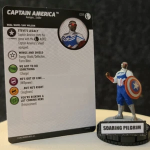 CAPTAIN AMERICA - 005 COMMON Marvel Studios Disney + Plus Heroclix Set #5 - Picture 1 of 1