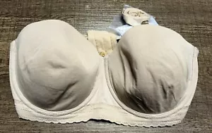 NATORI NEW Truly Smooth Strapless Underwire Contour Bra CAFE size 38 D 774070 - Picture 1 of 9