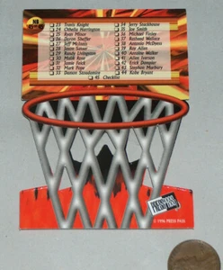 Tarjeta de baloncesto Press Pass Net Burners 1996 #45 lista de verificación, #13 y #44 de Kobe Bryant - Imagen 1 de 4