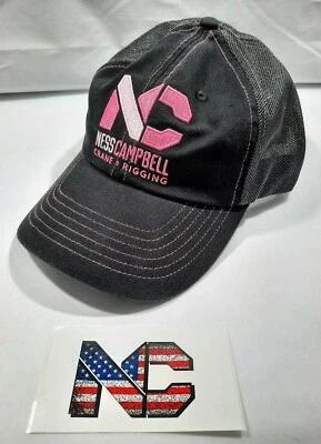 Grúa Ness Campbell Negra/Rosa $Rara y Calcomanía Grúa Campo Petrolero Minería Construcción1 Foto 1 de 4