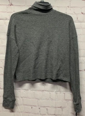 Calvin Klein Women Long Sleeve Turtleneck Top Black Heather XS NEW - Image 1 of 4