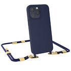 Cover With Band for Apple IPHONE 15 Pro Max Mobile Case Silicone Cover Blue