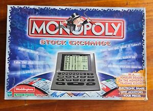 Monopoly Stock Exchange Board Game Hasbro 2001 Waddingtons Rare
