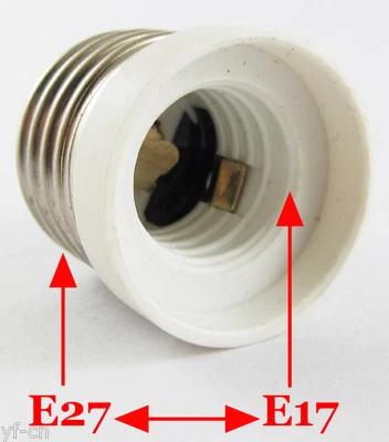10pcs E27 Male to E17 Female Socket Base LED Halogen CFL Light Bulb Lamp Adapter - Image 1 of 4