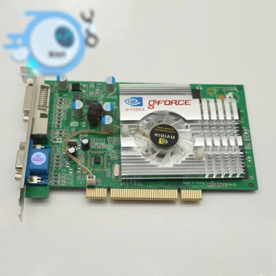 1x FX5500 independent 128m 64-bit DVI+VGA dual-screen multi-screen graphics card - Image 1 of 3