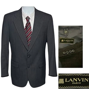 Blazer de lana LANVIN Paris para hombre talla 40R gris abrigo deportivo EXCELENTE 🔥 - Imagen 1 de 10