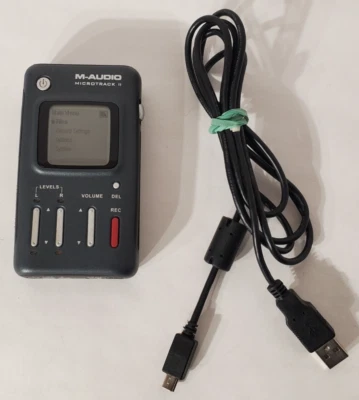 M-Audio AU02-138A0 MicroTrack II Portable Digital Audio Recorder w/ Charge Cord - Image 1 of 4