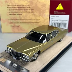 Sello 1/43 GLM Cadillac Fleetwood 75 limusina renacentista dorado 1973 STM73103 - Imagen 1 de 1