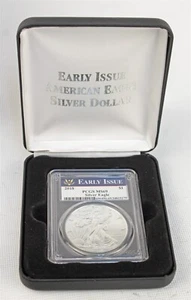PCGS 2018 Early Issue - MS69 Silver American Eagle 1OZ with Box - Picture 1 of 2