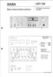 Saba  Service Manual für VS 2080  Copy Nachdruck - Picture 1 of 1