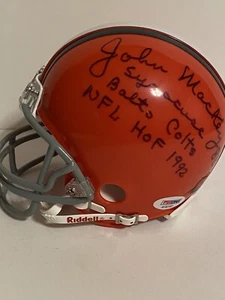 JOHN MACKEY Hall Of Fame autographed SIGNED SYRACUSE MINI HELMET JSA COA - Picture 1 of 6