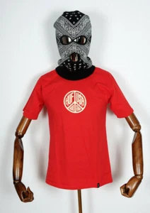 Huf Worldwide Skateboard T-Shirt Tee Woodstock Staff Red In S - Picture 1 of 2