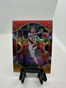 2020-21 Select - Concourse Red White Orange  Prizm #24 Damian Lillard  B1-5 - Picture 1 of 2