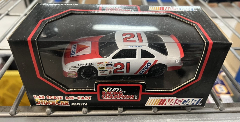 Racing Champions 1991 1:43 diecast NASCAR # 21 Dale Jarrett T-Bird Foto 1 de 1