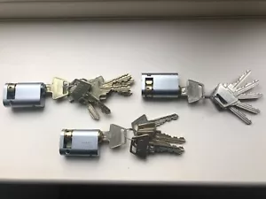 ASSA Abloy 4833 45 mm ovales Einzelzylinderprofil 6 PIN Schloss Fass + 6 Schlüssel - Bild 1 von 13