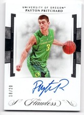 2020 Panini Flawless Collegiate Payton Pritchard RC On Card Auto /20 Celtics