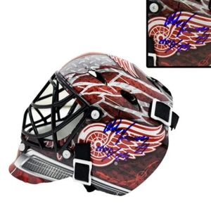 MIKE VERNON Signed Detroit Red Wings Mini Goalie Mask - HOF 23 - Picture 1 of 2