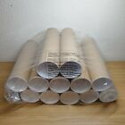 12 Cardboard Postal Post Mail Delivery Tubes Brown Size A4 A3 330 X 76 X 12 mm 
