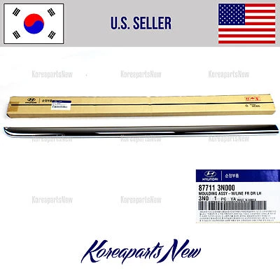 Puerta delantera moldura inferior izquierda conductor 877113n000 hyundai equus 2010-2014  Foto 1 de 2