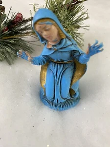 Statuina Maria Natività Italia Vintage Plastica Rigida Stampata Ricambio 3" - Foto 1 di 7