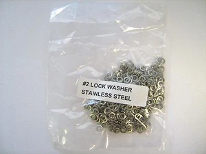 #2 Lock Washer Stainless Steel S/S SS BAY FASTENERS 02MEDLWSS - Lot 400 Pieces - Picture 1 of 5